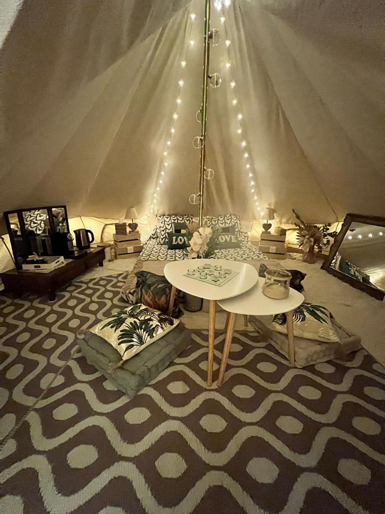 Love Room Tente Lodge Spa Mfg Chez C&C, Exclusivement Reservee Aux Adultes Cantaron Екстериор снимка